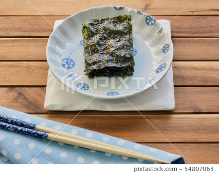 Asian food nori, seasoned nori, side dish 54807063