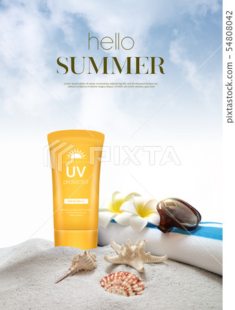 Illustration, summer, sun Illustration, summer, sun 54808042