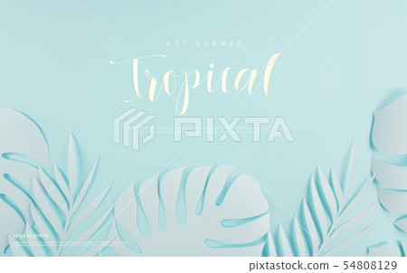 Illustration, palm trees, summer Illustration, palm trees, summer 54808129