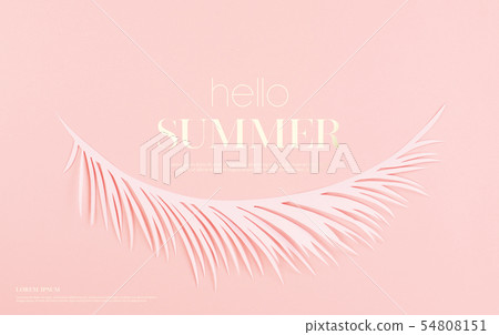 例證，棕櫚樹，夏天 54808151