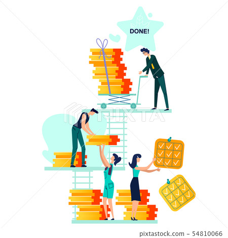 Deadline, time management business concept vector 54810066
