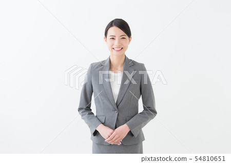 20s women gray suit 54810651