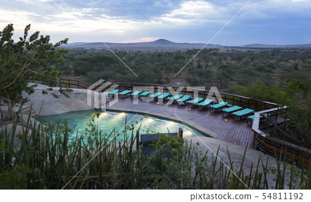 Luxury safari lodge in Africa Luxury safari lodge in Africa 54811192