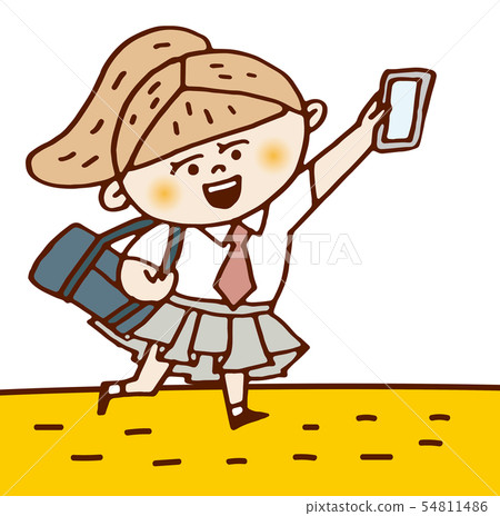 學校女孩高中學生 54811486