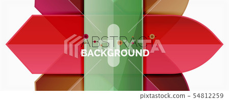 Geometric abstract background. Dynamic shapes composition Geometric abstract background. Dynamic shapes composition 54812259