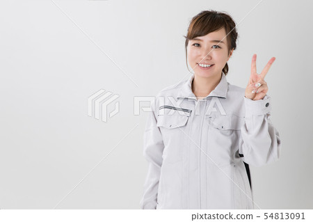 Business Woman Having Work Clothes 54813091