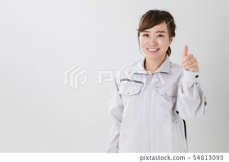 Business Woman Having Work Clothes Business Woman Having Work Clothes 54813093