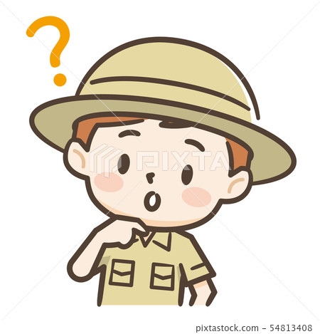 冒險家男孩思考 54813408