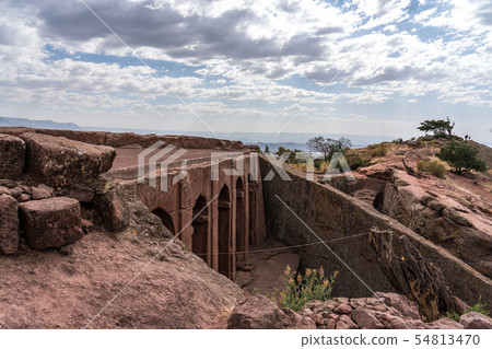 The Church of Gabriel-Rufael - Bete Gabriel-Rufael - in Lalibela, Ethiopia The Church of Gabriel-Rufael - Bete Gabriel-Rufael - in Lalibela, Ethiopia 54813470