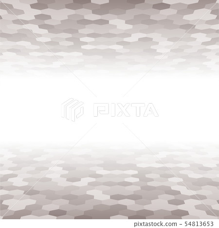 Grey random hexagon mosaic or tiles background. 54813653