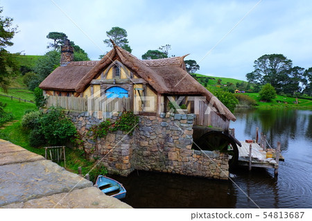 Hobbit village water mill hobbiton Shire NZ New Zealand Hobbit village water mill hobbiton Shire NZ New Zealand 54813687