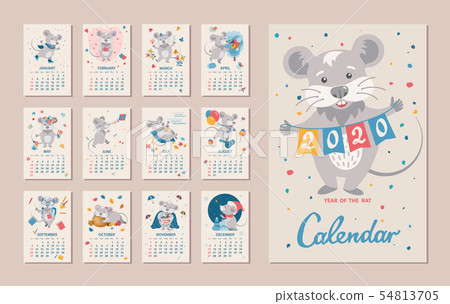 2020 Year of the RAT Calendar 54813705