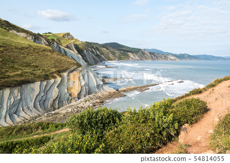 The Acantilado Flysch in Zumaia - Basque Country, Spain 54814055