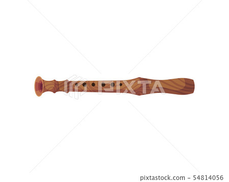Classical flute. Vector illustration on white background. 54814056