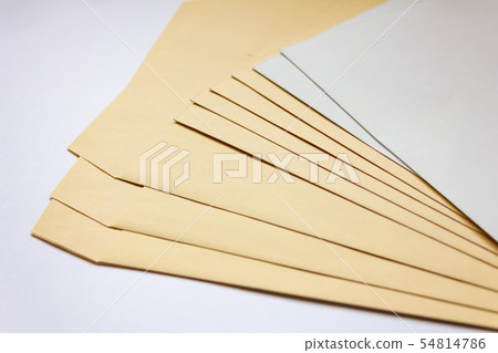 Brown envelope and white envelope Brown envelope and white envelope 54814786