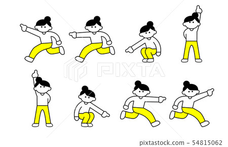黃色便衣女人指(變形) 黃色便衣女人指(變形) 54815062