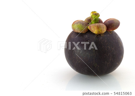 Mangosteen fruit isolated on white background 54815063