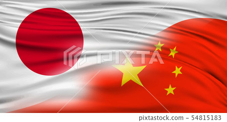 Japan China Flag Background 54815183