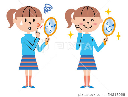 Teenager Acne Illustration 54817066