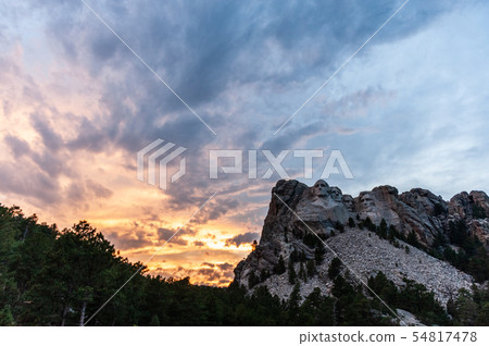 A dramatic Sky Behind Mount Rushmore A dramatic Sky Behind Mount Rushmore 54817478