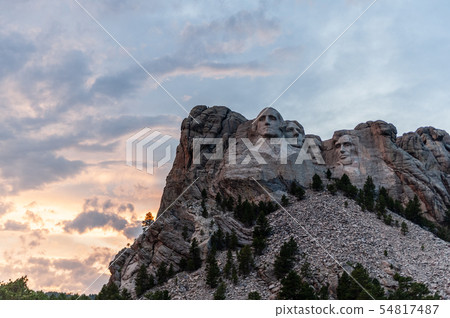A dramatic Sky Behind Mount Rushmore A dramatic Sky Behind Mount Rushmore 54817487