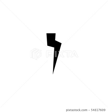 Flash and lightning icon. Thunderstorm bolt sign. Flash and lightning icon. Thunderstorm bolt sign. 54817609