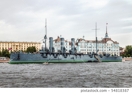 Aurora is a Russian protected cruiser, currently preserved as a museum ship Aurora is a Russian protected cruiser, currently preserved as a museum ship 54818387