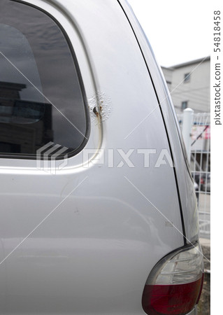Corroded exterior of the car Corroded exterior of the car 54818458
