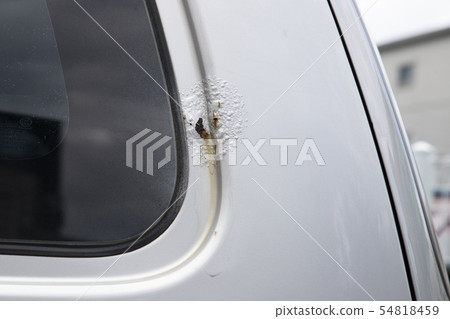 Corroded exterior of the car Corroded exterior of the car 54818459
