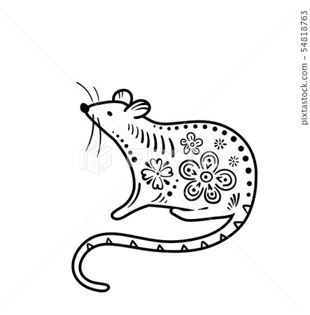 2020 rat happy new year vector background, chinese banner concept. Lucky numbers illustration 2020 rat happy new year vector background, chinese banner concept. Lucky numbers illustration 54818763