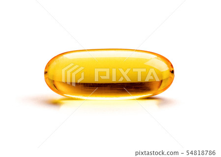 Close up of capsules Omega 3 on white background Close up of capsules Omega 3 on white background 54818786