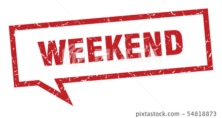 Weekend Update Sign weekend sign. weekend square speech bubble. - Stock Illustration ...