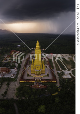 Top view of Wat Bang Thong in Krabi, Thailand Top view of Wat Bang Thong in Krabi, Thailand 54819164