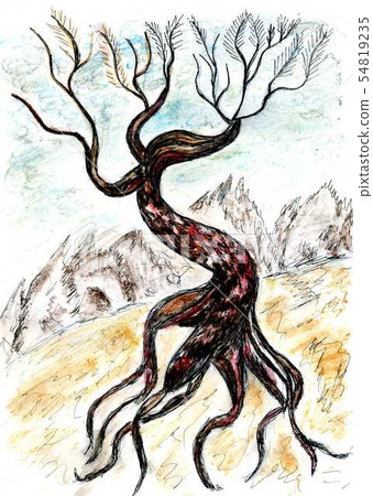 Dead Tree Sketch 54819235