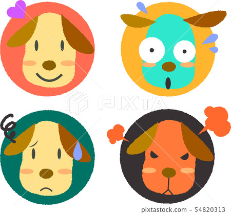 狗面部表情圖標 54820313