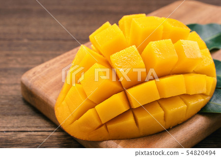 Fresh mango cubes Mango cut Mango Fresh mango cubes Mango cut Mango 54820494