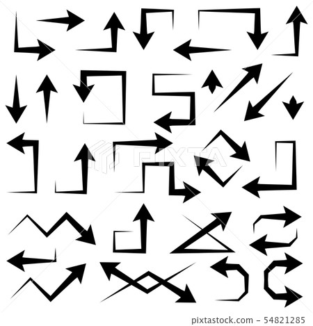 Arrows set. Simple web signs 54821285