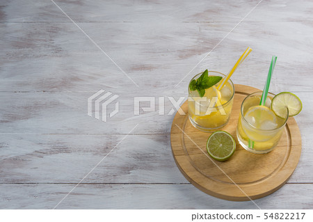 Homemade lemonade with mint Homemade lemonade with mint 54822217