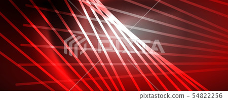 Color light with lines, outer space background, bright rays 54822256