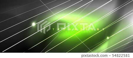 Color light with lines, outer space background, bright rays Color light with lines, outer space background, bright rays 54822581