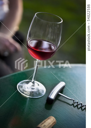 Glass of rose wine Glass of rose wine 54822586
