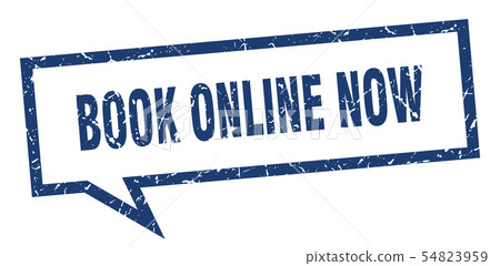 book online now sign. book online now square 54823959