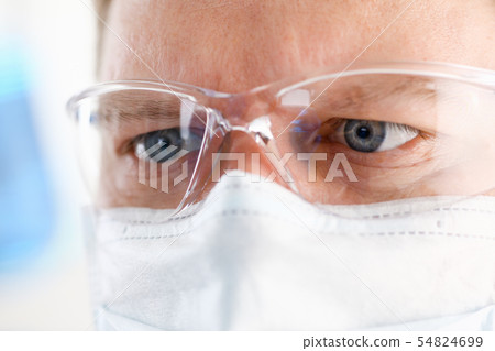 A portrait of a young surgeon chemist's doctor 54824699