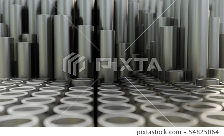 Abstract background of close up of metal pipe 54825064