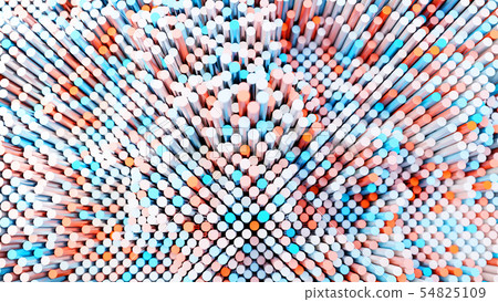 The background of the multi-colored cylinders is chaotic The background of the multi-colored cylinders is chaotic 54825109