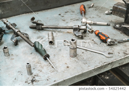 The photo of the tool for car repairs The photo of the tool for car repairs 54825442