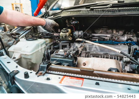The photo of repair of the engine The photo of repair of the engine 54825443