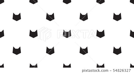 cat seamless pattern vector kitten calico head 54826327