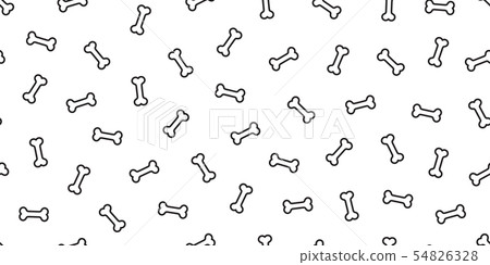 Dog bone seamless pattern vector french bulldog Dog bone seamless pattern vector french bulldog 54826328