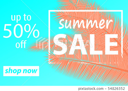 Hot Summer Sales design. 54826352